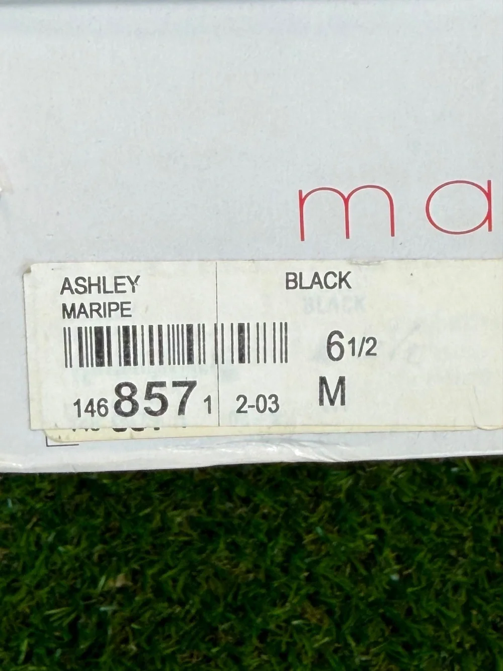 Maripé Ashley Black Leather Pumps Square Toe White Stitch Heels Size 6.5 M Boxed
